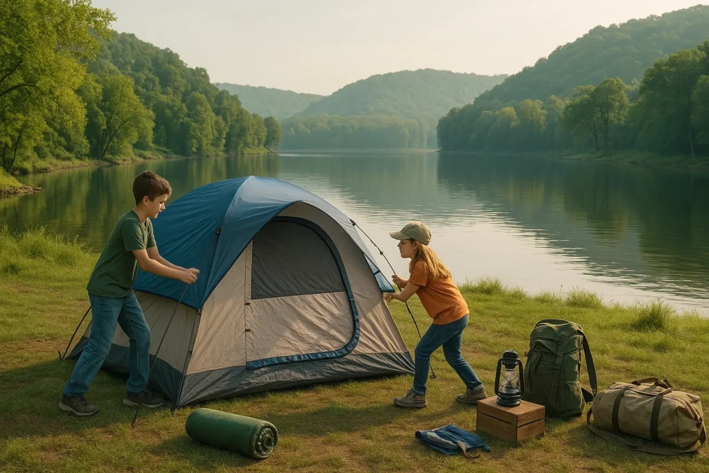 Tent camping in Kentucky Outdoors